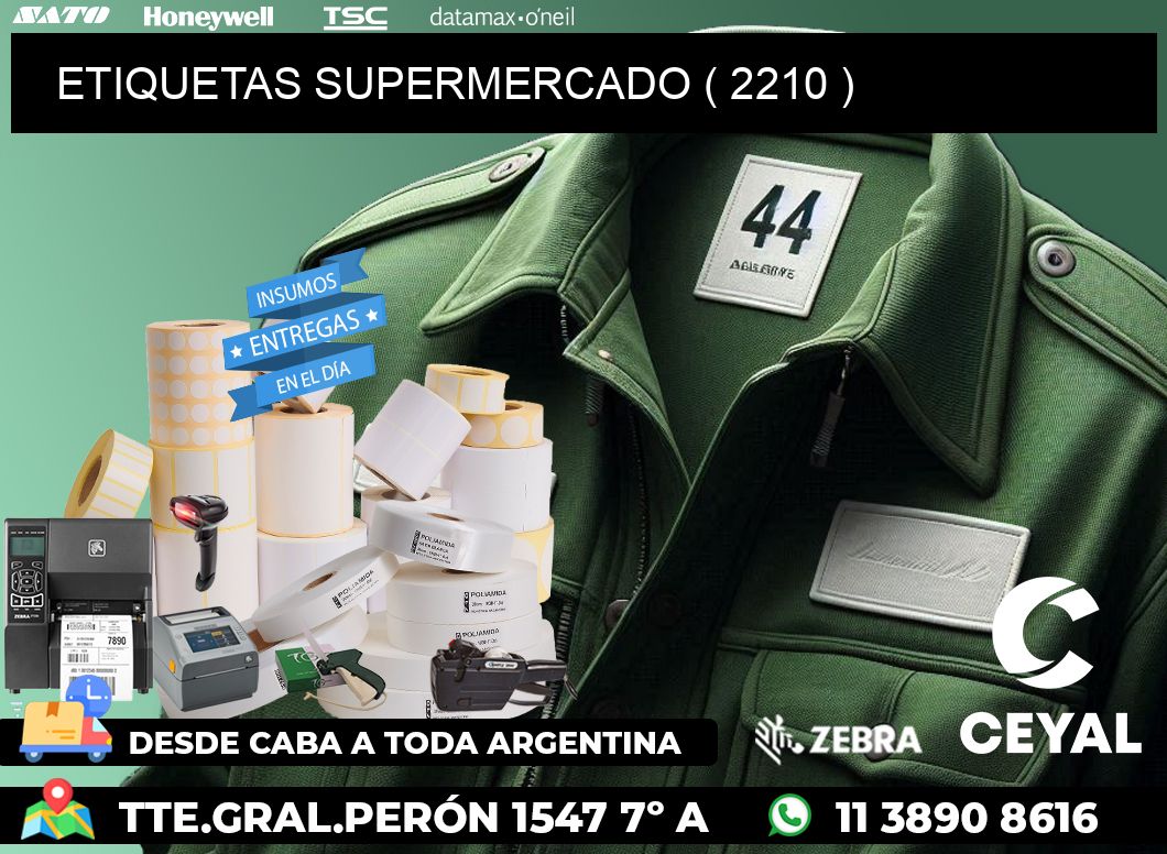 ETIQUETAS SUPERMERCADO ( 2210 )