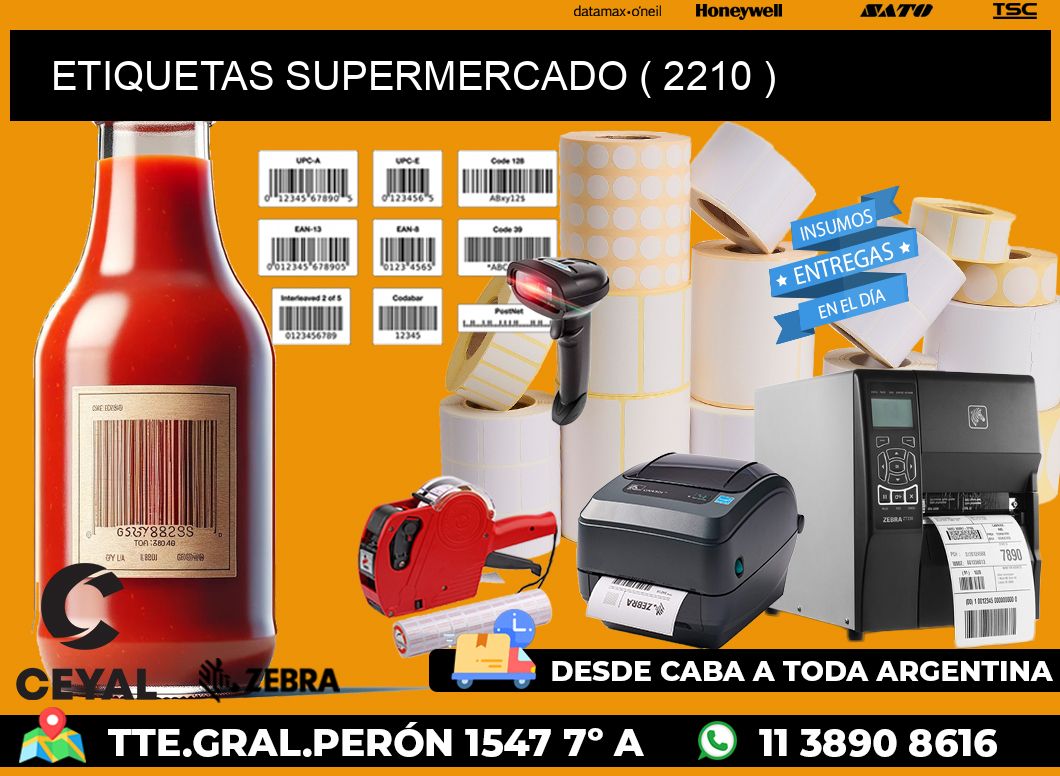 ETIQUETAS SUPERMERCADO ( 2210 )