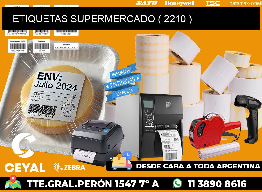 ETIQUETAS SUPERMERCADO ( 2210 )