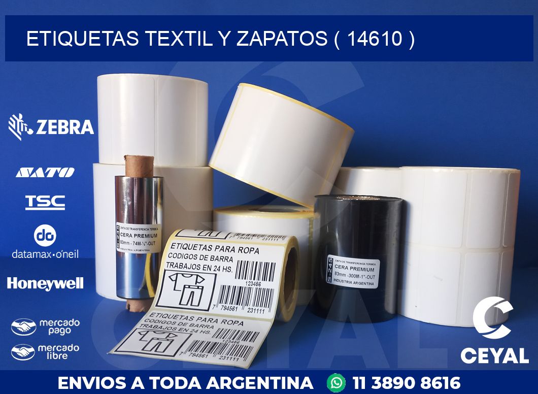 ETIQUETAS TEXTIL Y ZAPATOS ( 14610 )