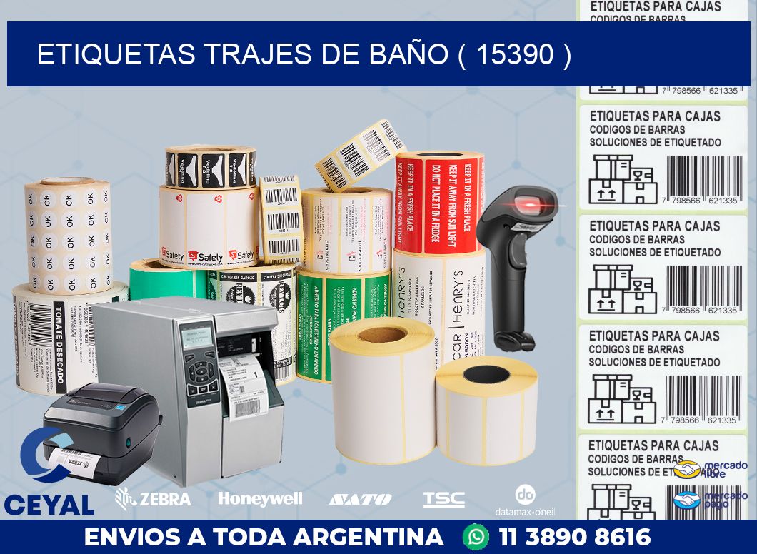ETIQUETAS TRAJES DE BAÑO ( 15390 )