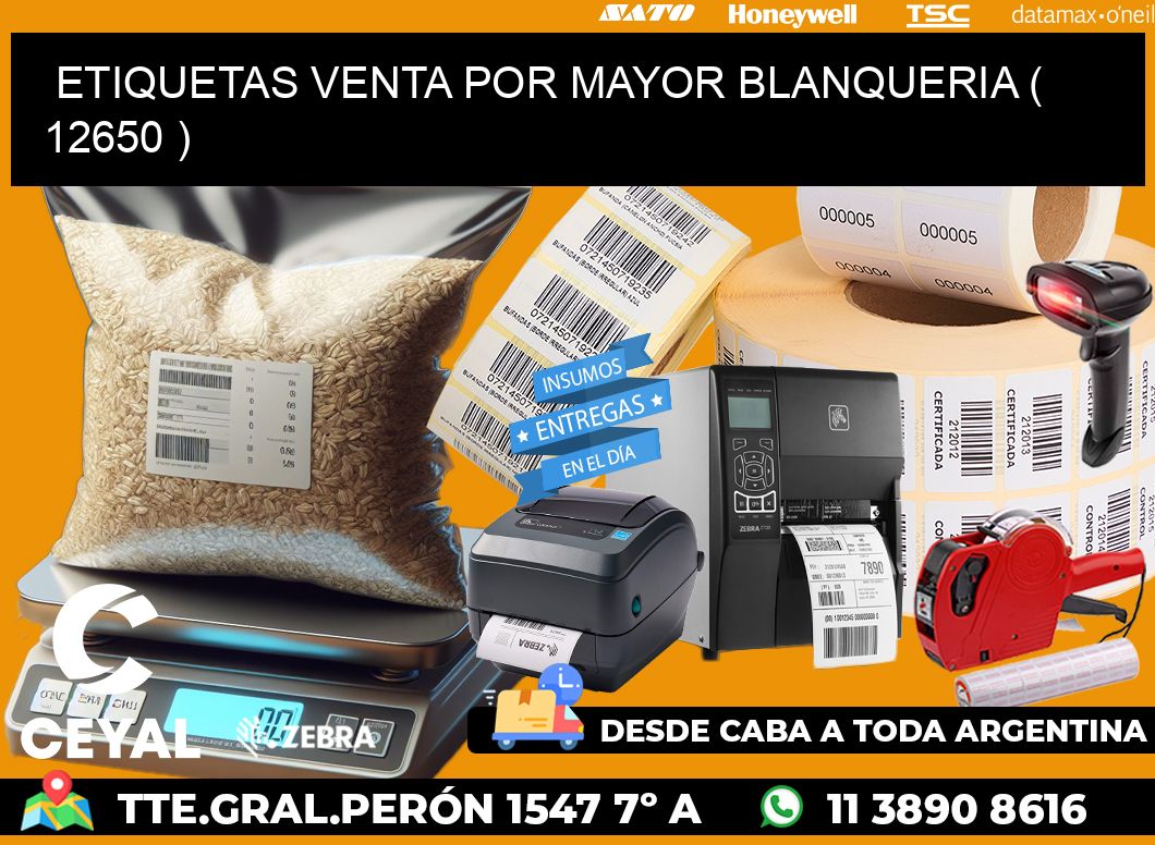 ETIQUETAS VENTA POR MAYOR BLANQUERIA ( 12650 )