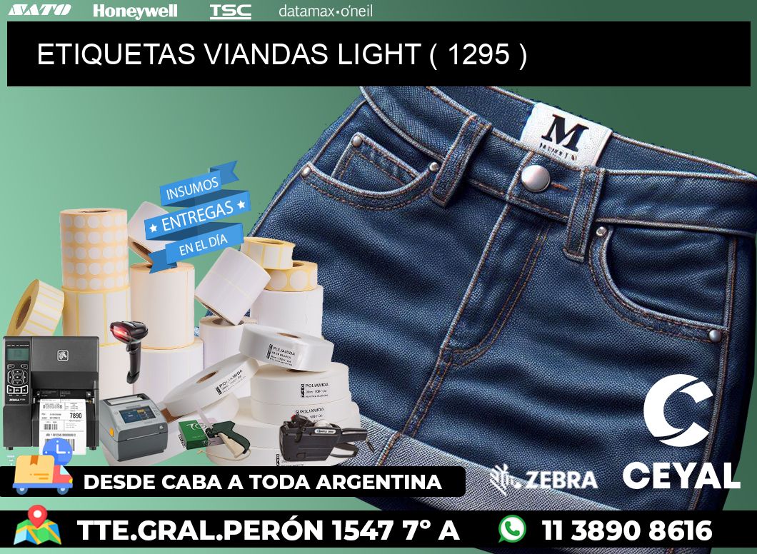 ETIQUETAS VIANDAS LIGHT ( 1295 )