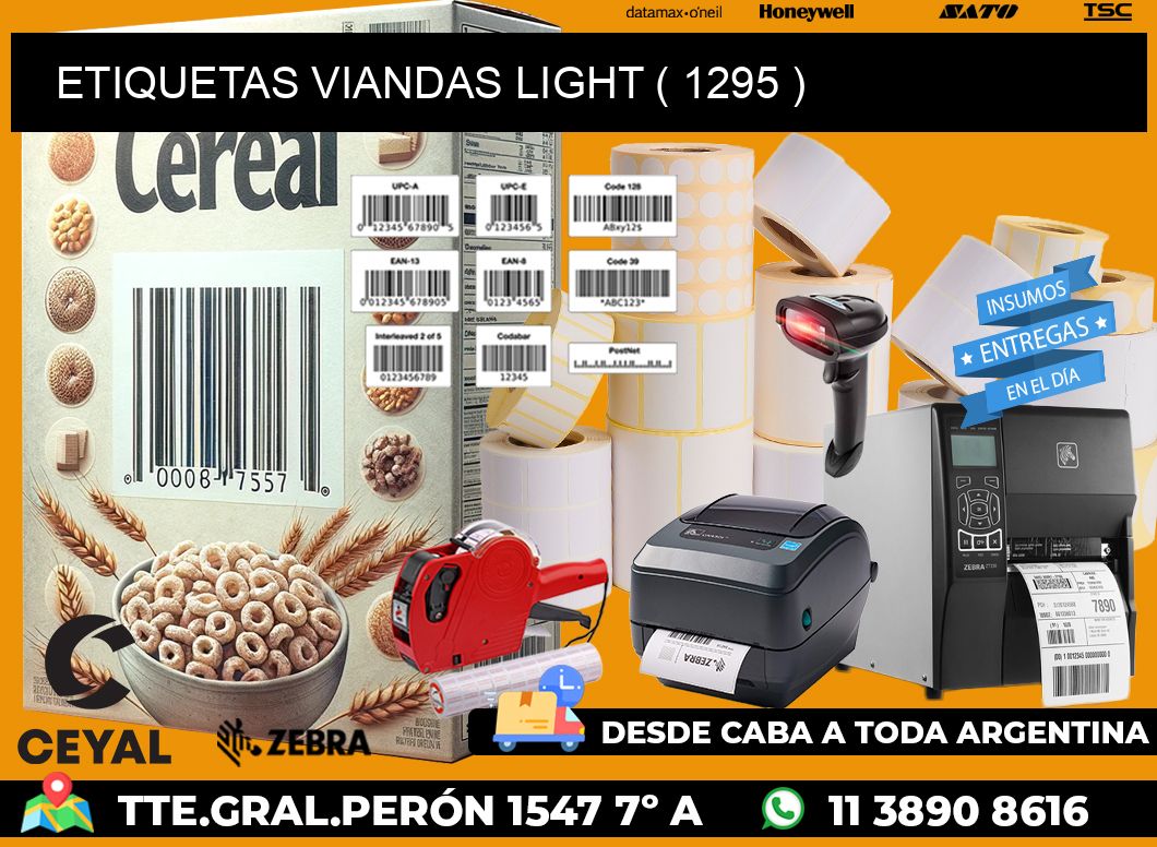 ETIQUETAS VIANDAS LIGHT ( 1295 )