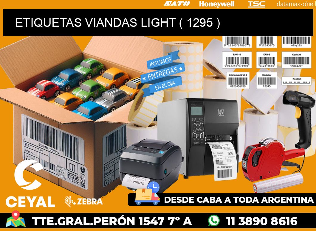 ETIQUETAS VIANDAS LIGHT ( 1295 )