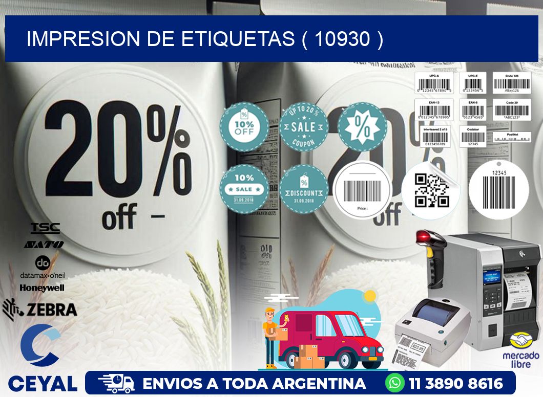 IMPRESION DE ETIQUETAS ( 10930 )