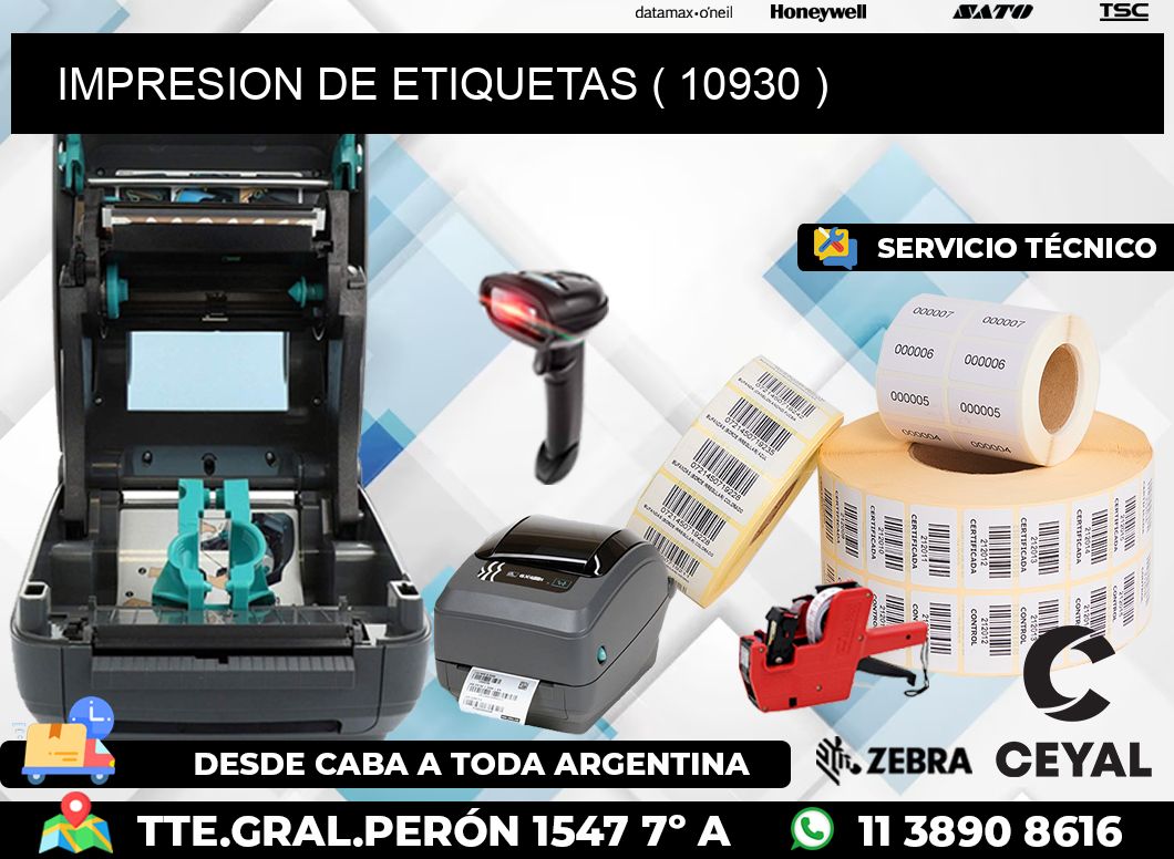 IMPRESION DE ETIQUETAS ( 10930 )