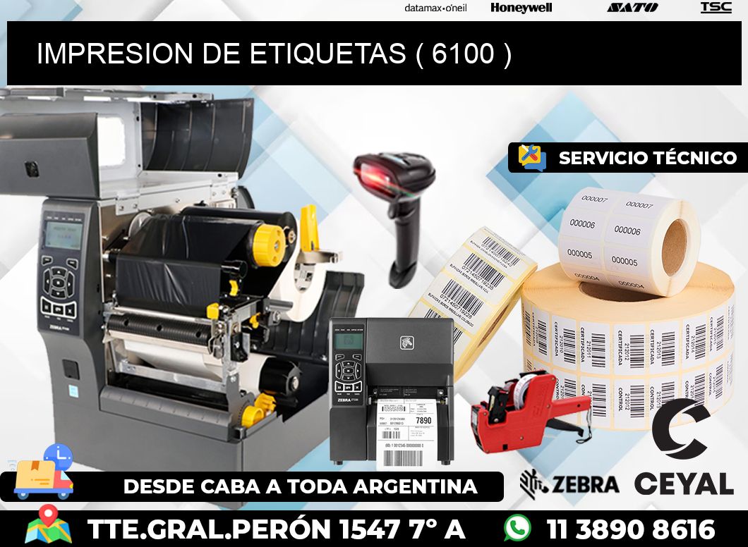 IMPRESION DE ETIQUETAS ( 6100 )