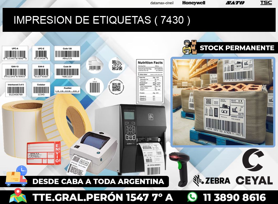 IMPRESION DE ETIQUETAS ( 7430 )