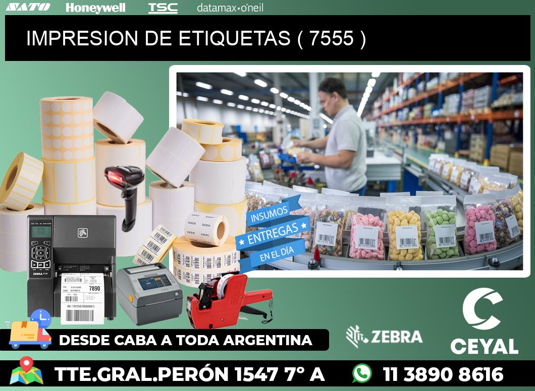IMPRESION DE ETIQUETAS ( 7555 )