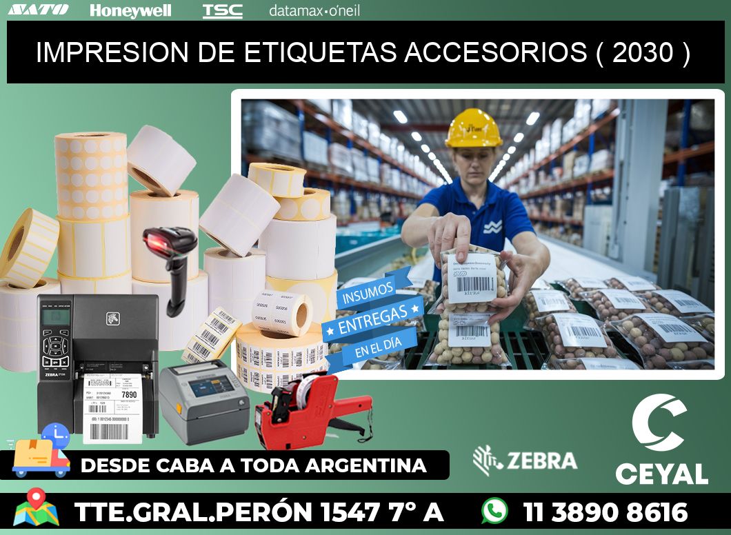 IMPRESION DE ETIQUETAS ACCESORIOS ( 2030 )