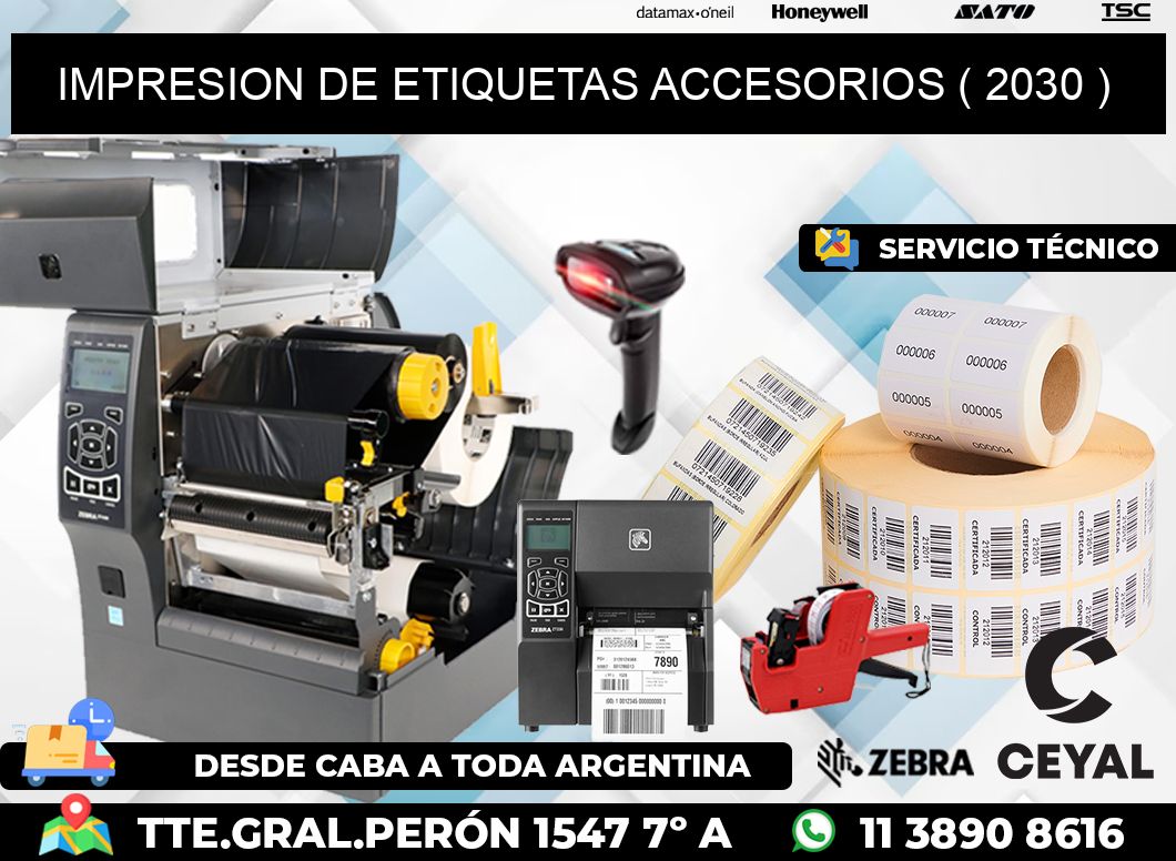IMPRESION DE ETIQUETAS ACCESORIOS ( 2030 )