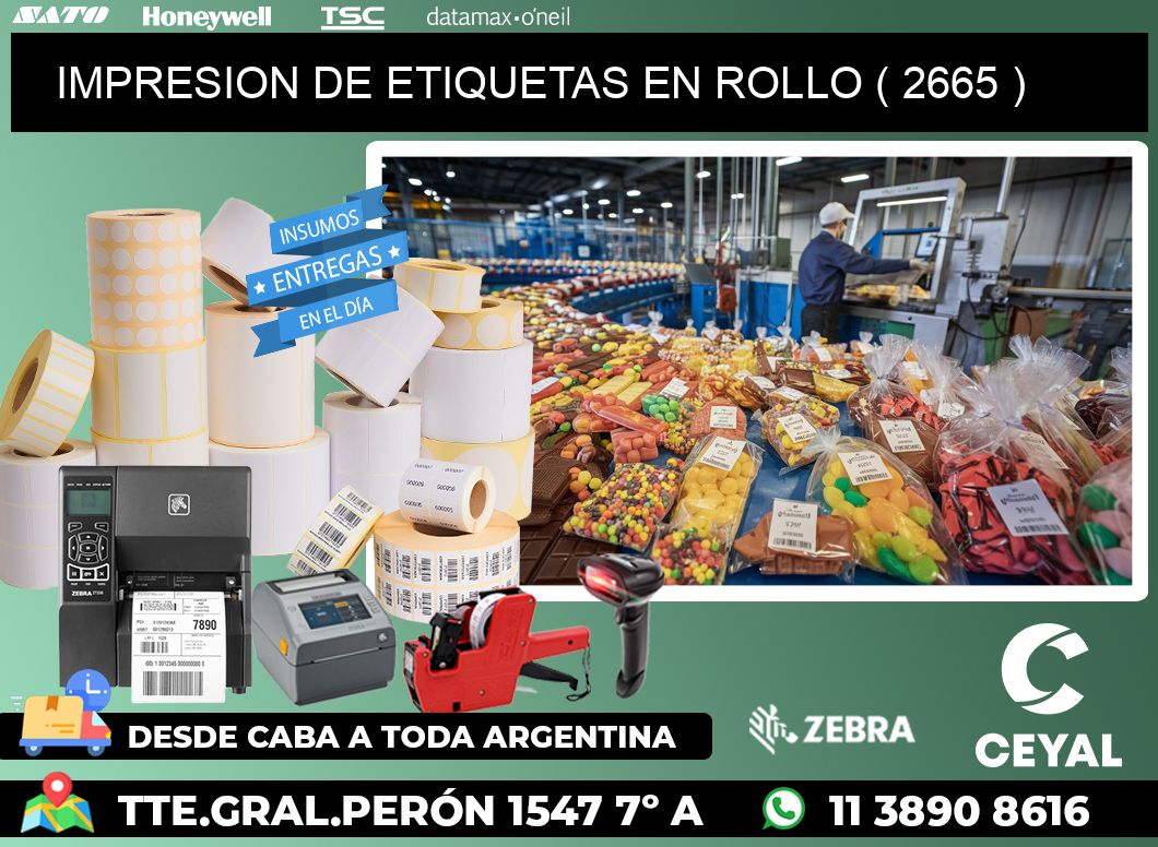 IMPRESION DE ETIQUETAS EN ROLLO ( 2665 )