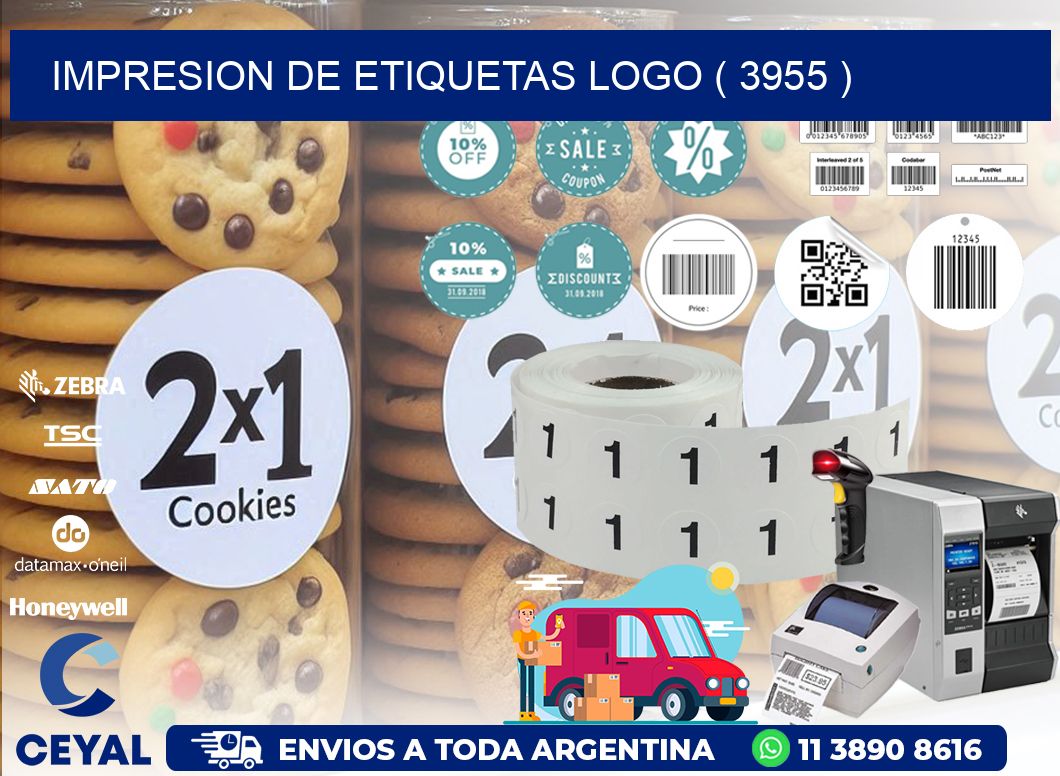 IMPRESION DE ETIQUETAS LOGO ( 3955 )