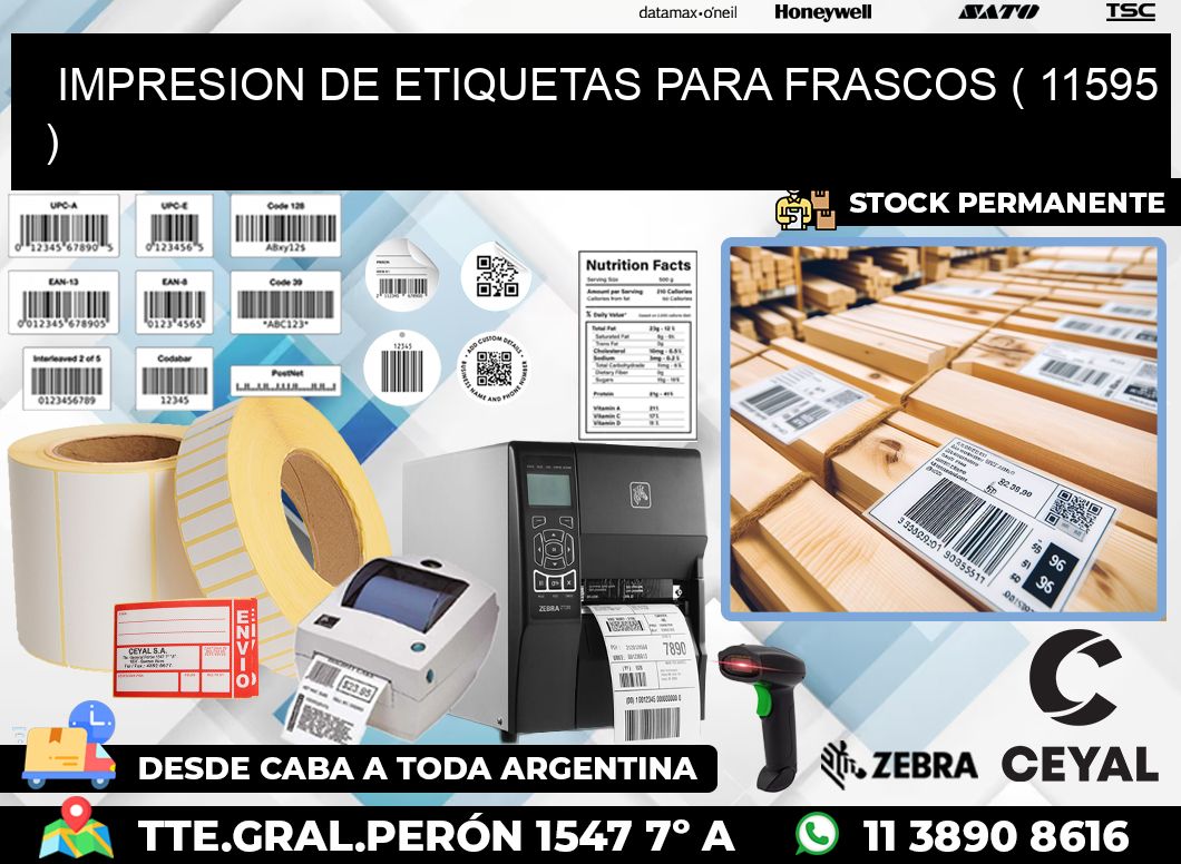 IMPRESION DE ETIQUETAS PARA FRASCOS ( 11595 )