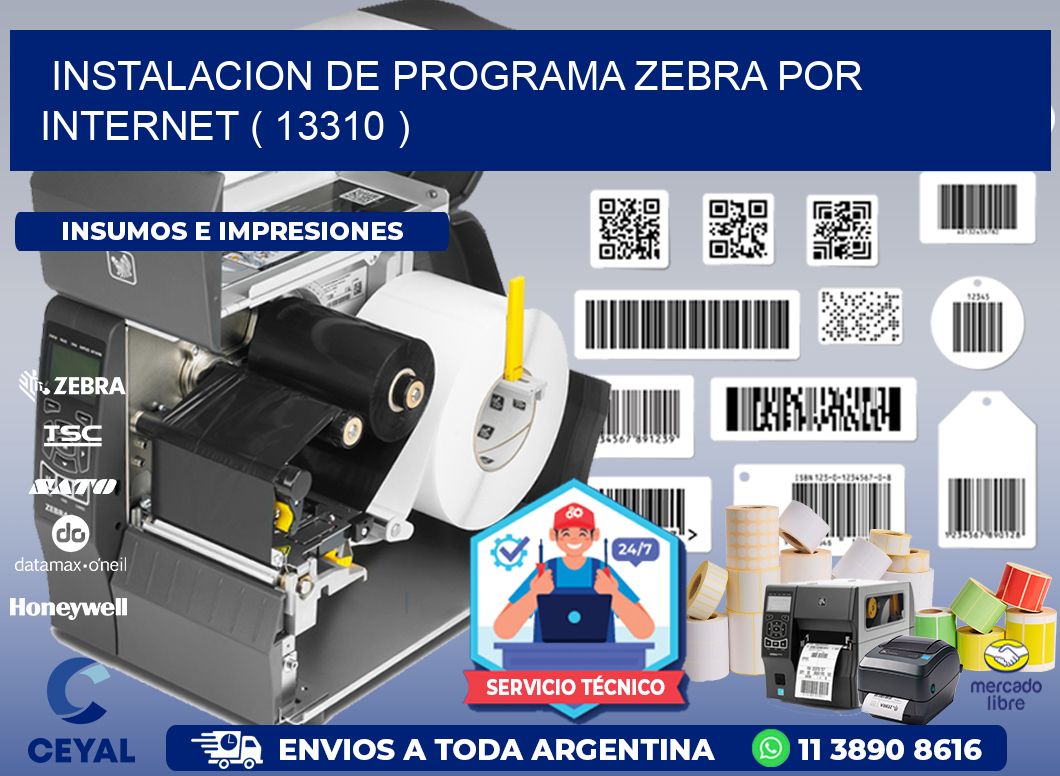 INSTALACION DE PROGRAMA ZEBRA POR INTERNET ( 13310 )