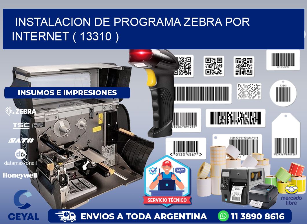 INSTALACION DE PROGRAMA ZEBRA POR INTERNET ( 13310 )