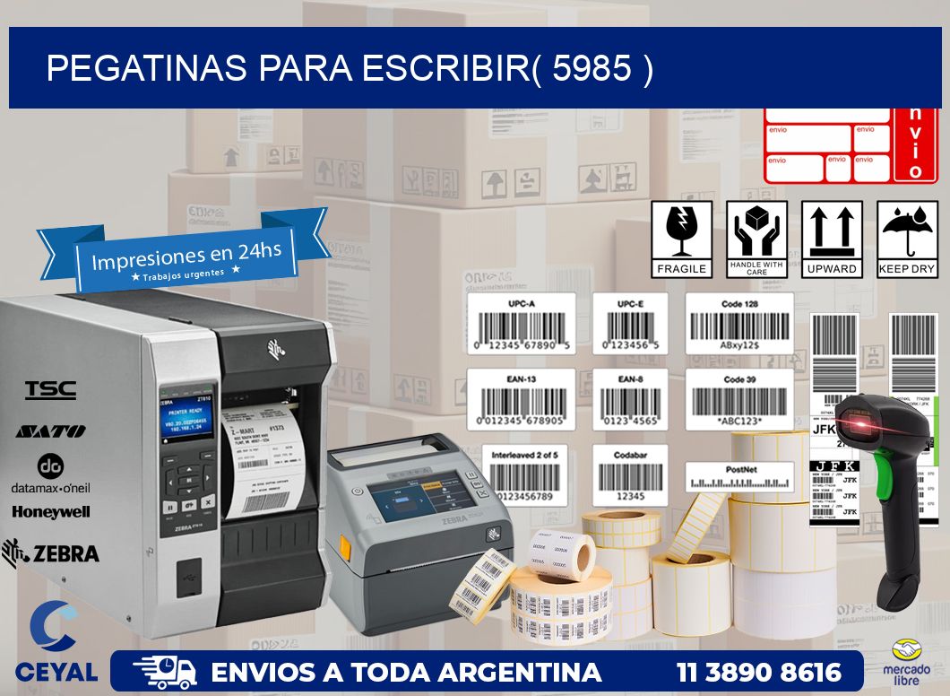 PEGATINAS PARA ESCRIBIR( 5985 )