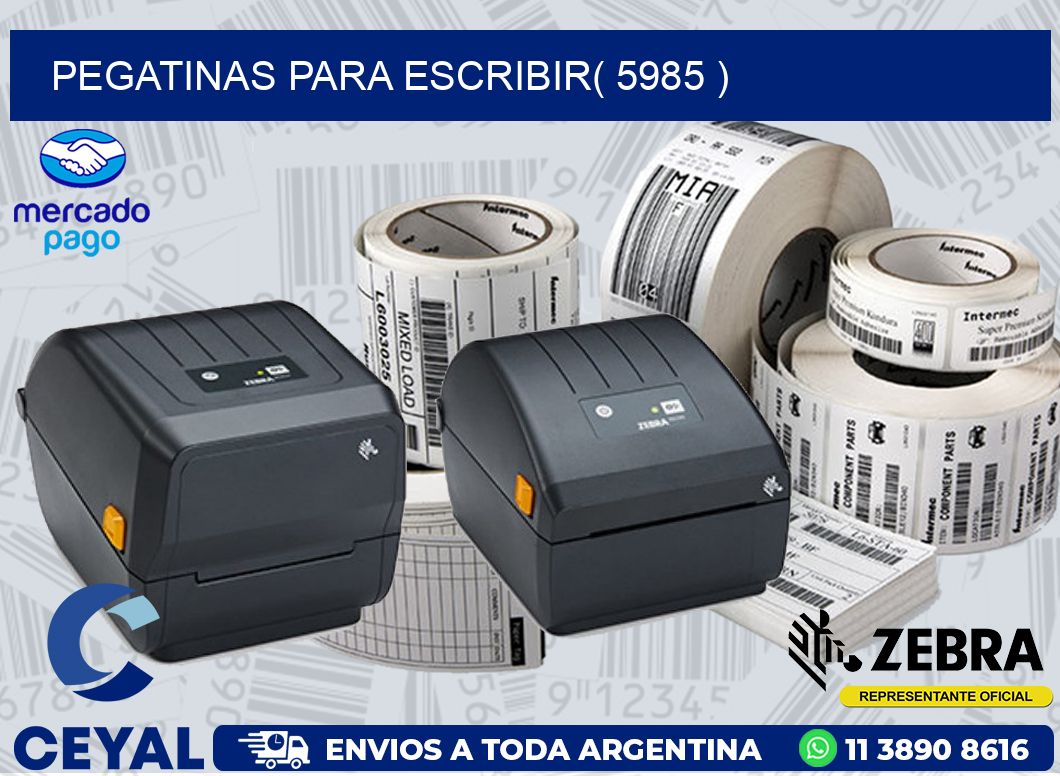 PEGATINAS PARA ESCRIBIR( 5985 )