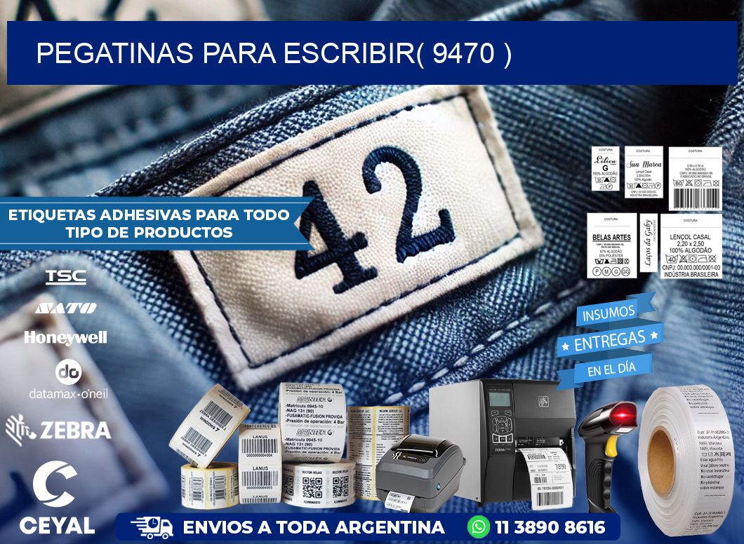 PEGATINAS PARA ESCRIBIR( 9470 )