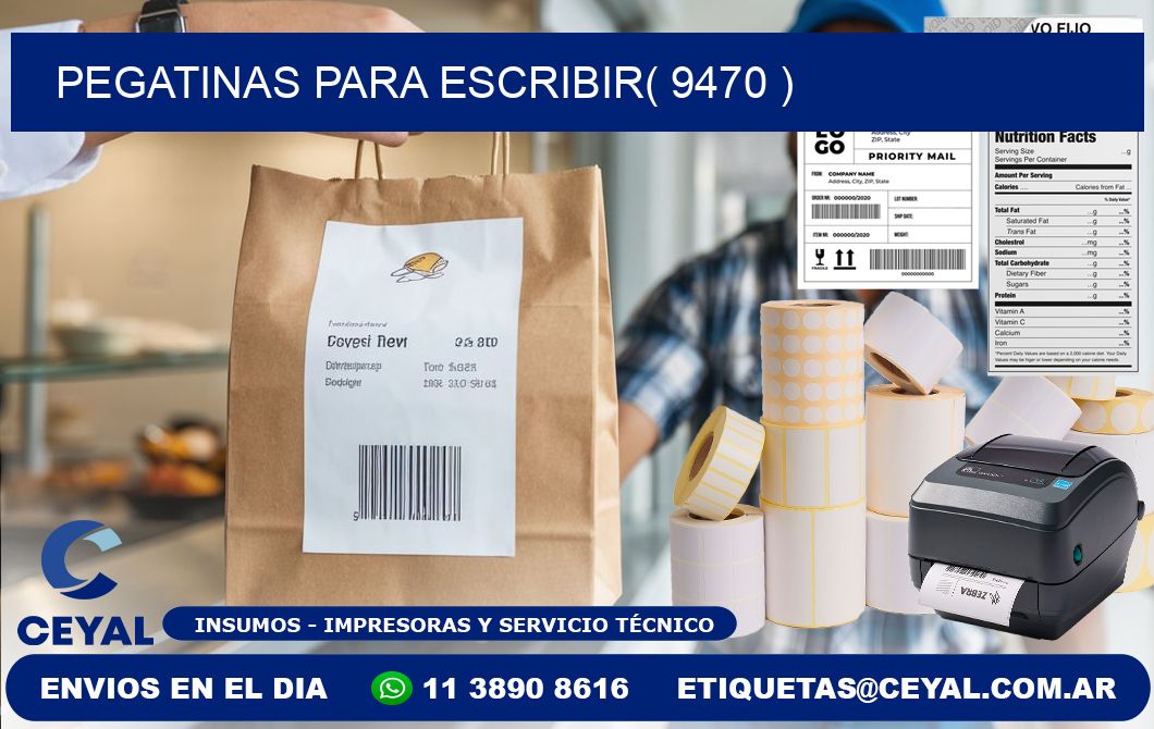 PEGATINAS PARA ESCRIBIR( 9470 )