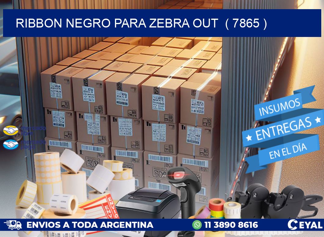 RIBBON NEGRO PARA ZEBRA OUT  ( 7865 )