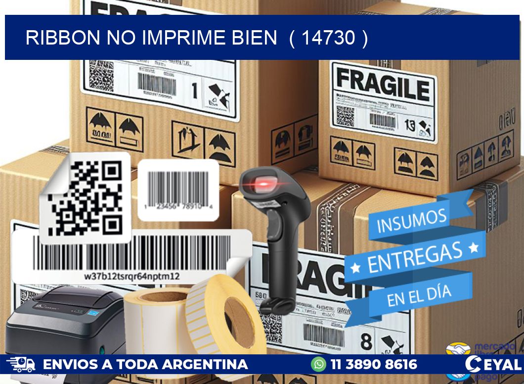 RIBBON NO IMPRIME BIEN  ( 14730 )