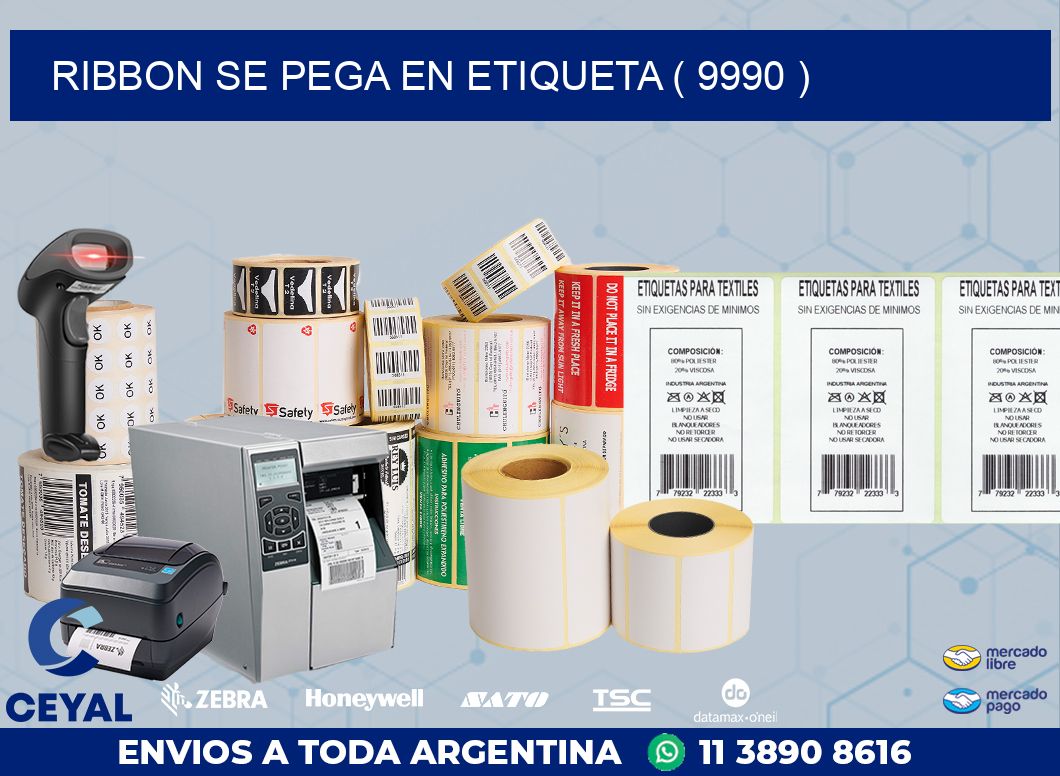 RIBBON SE PEGA EN ETIQUETA ( 9990 )