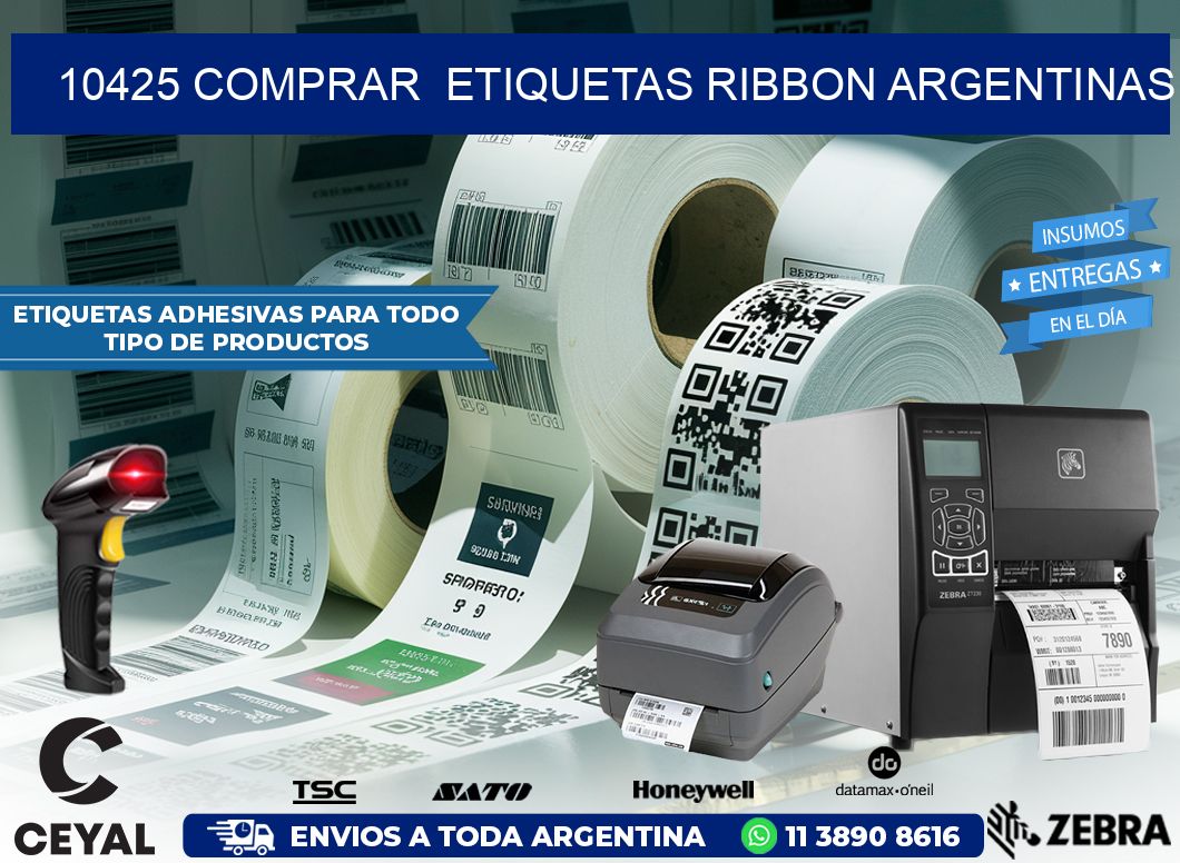 10425 COMPRAR  ETIQUETAS RIBBON ARGENTINAS