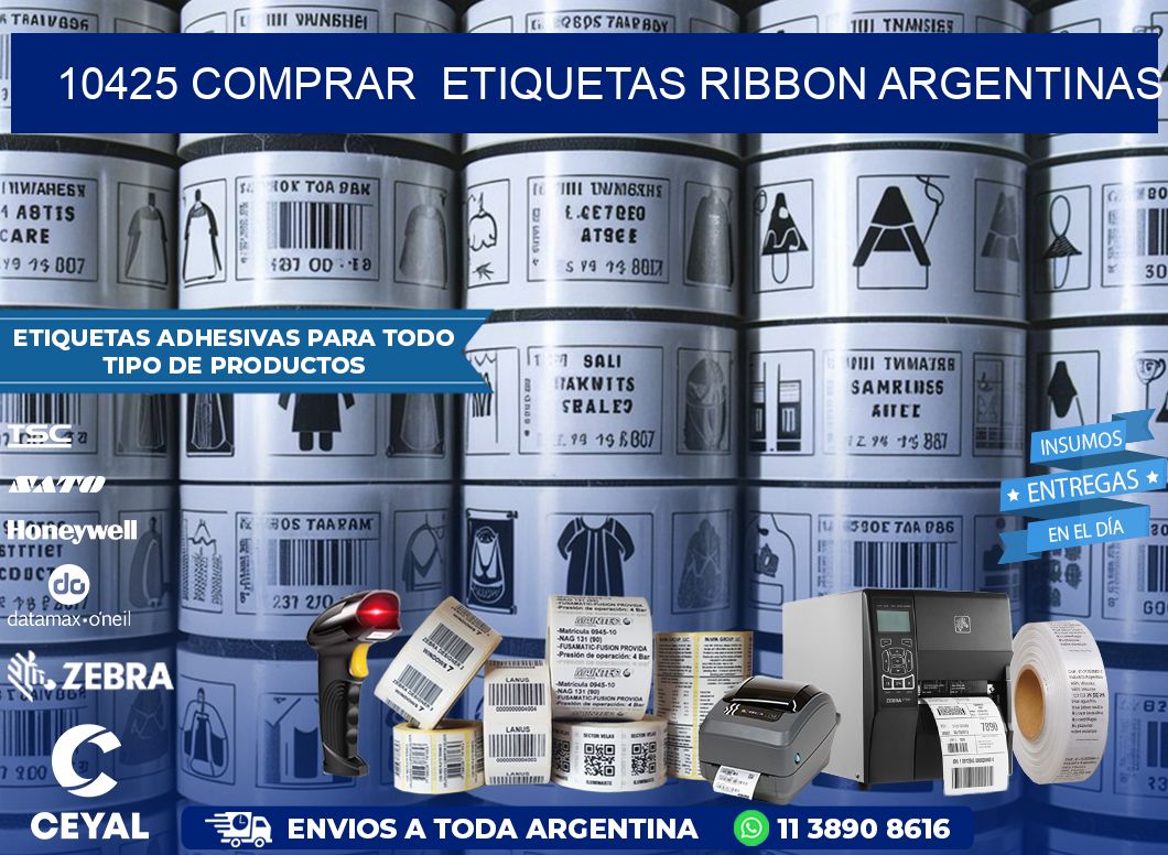 10425 COMPRAR  ETIQUETAS RIBBON ARGENTINAS