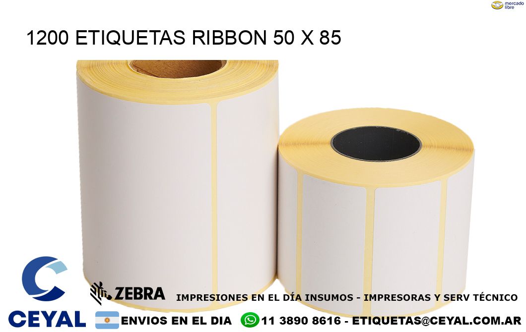 1200 ETIQUETAS RIBBON 50 x 85