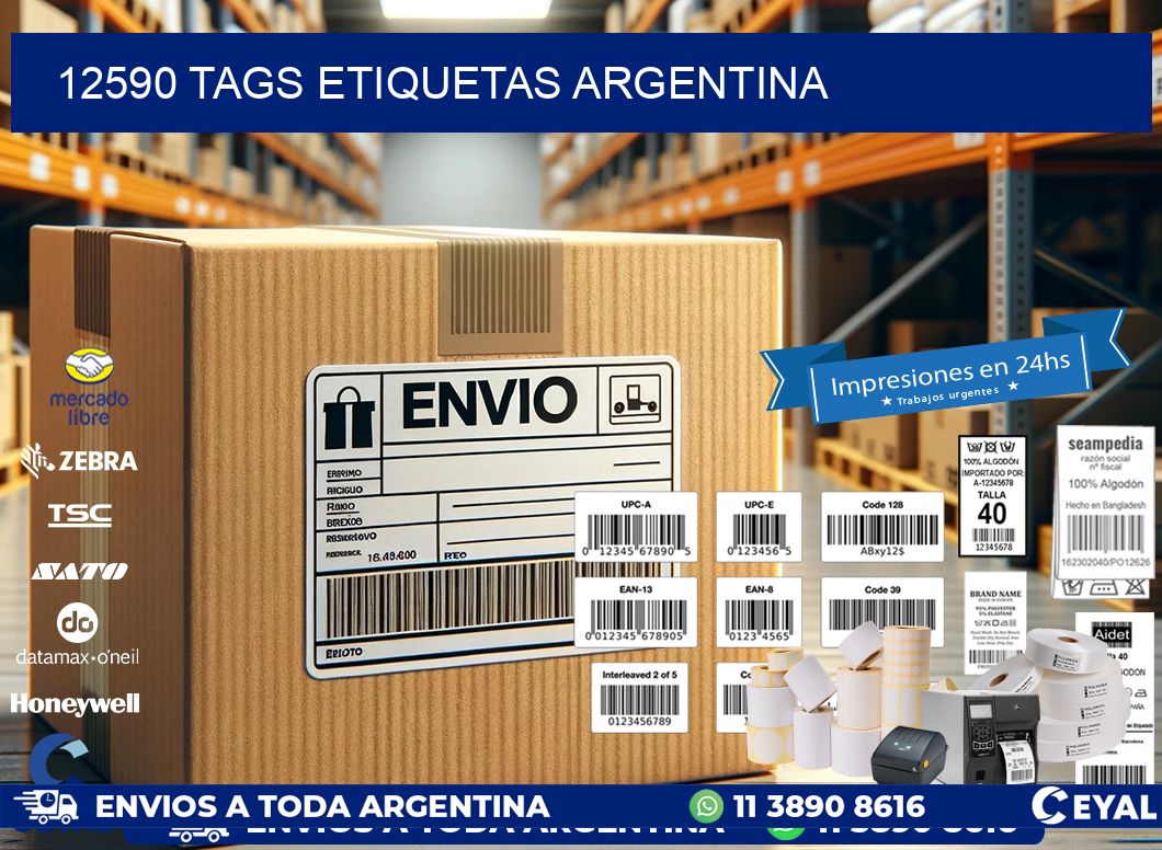 12590 TAGS ETIQUETAS ARGENTINA