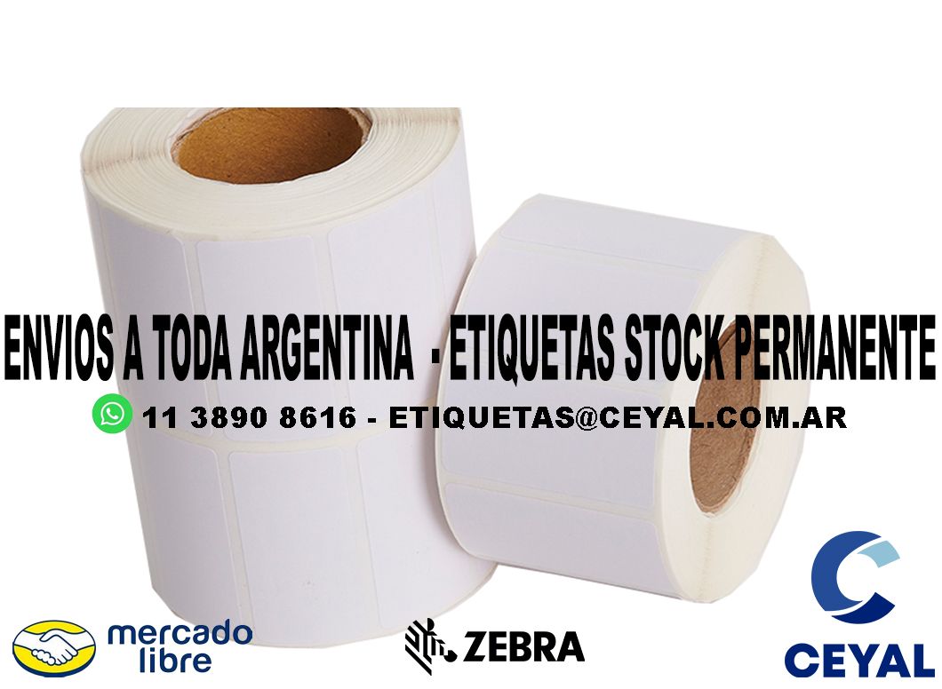 1300 ETIQUETAS PEGATINA 42 x 96 x 5000