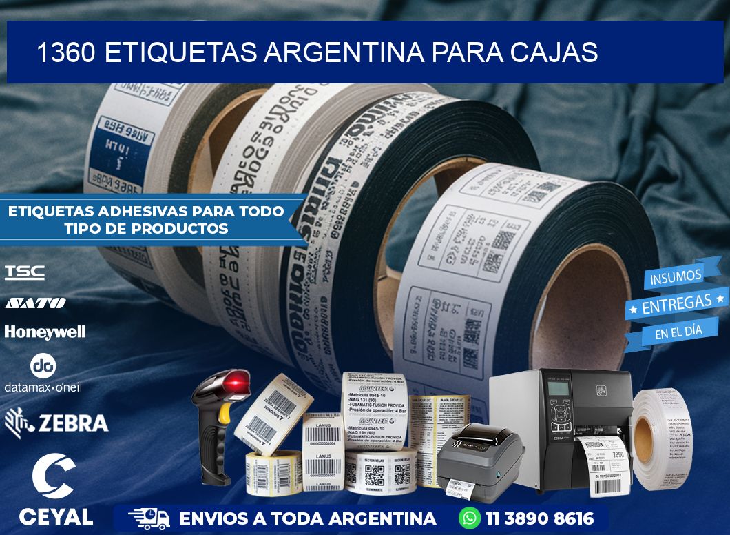 1360 ETIQUETAS ARGENTINA PARA CAJAS
