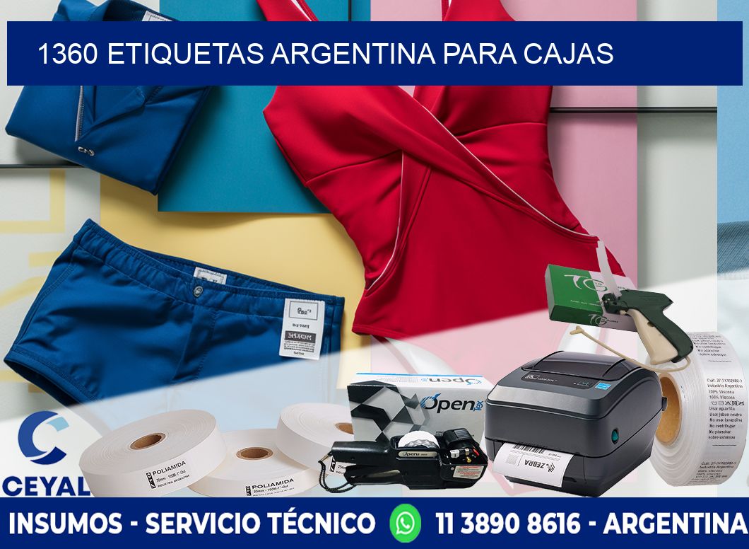 1360 ETIQUETAS ARGENTINA PARA CAJAS