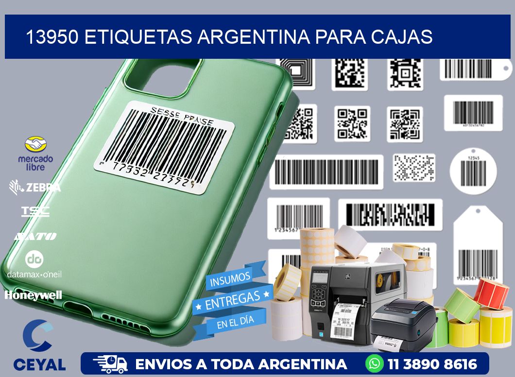 13950 ETIQUETAS ARGENTINA PARA CAJAS