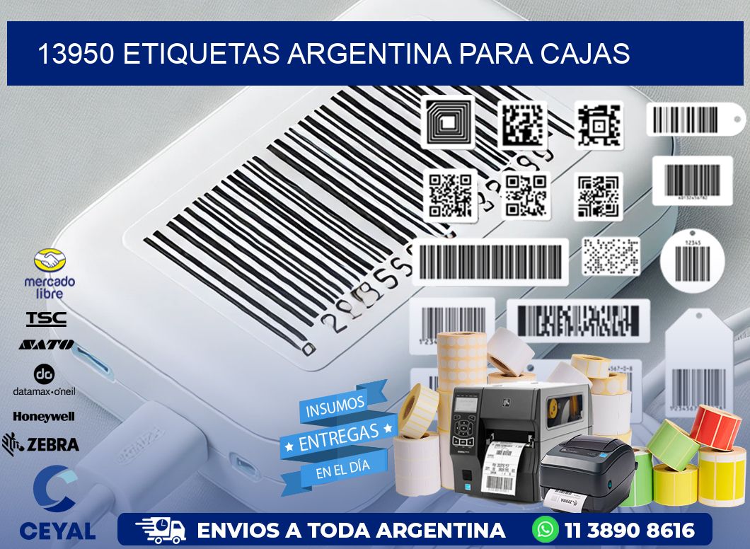 13950 ETIQUETAS ARGENTINA PARA CAJAS