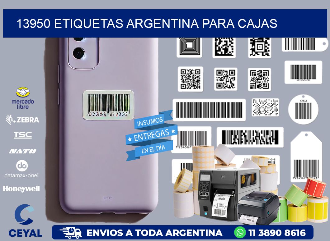 13950 ETIQUETAS ARGENTINA PARA CAJAS