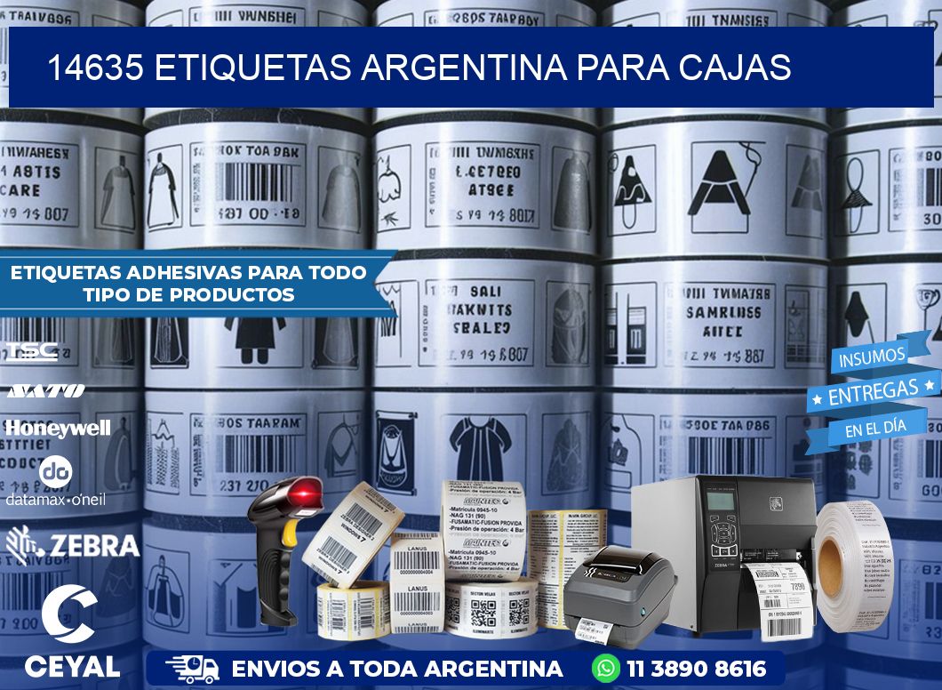 14635 ETIQUETAS ARGENTINA PARA CAJAS