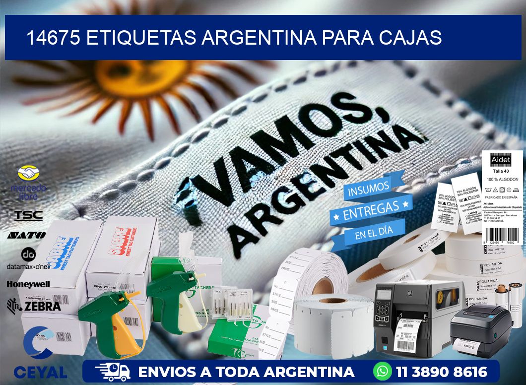 14675 ETIQUETAS ARGENTINA PARA CAJAS