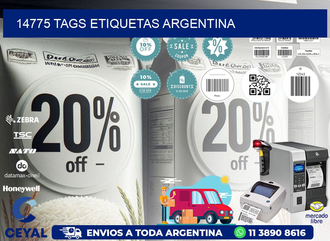 14775 TAGS ETIQUETAS ARGENTINA