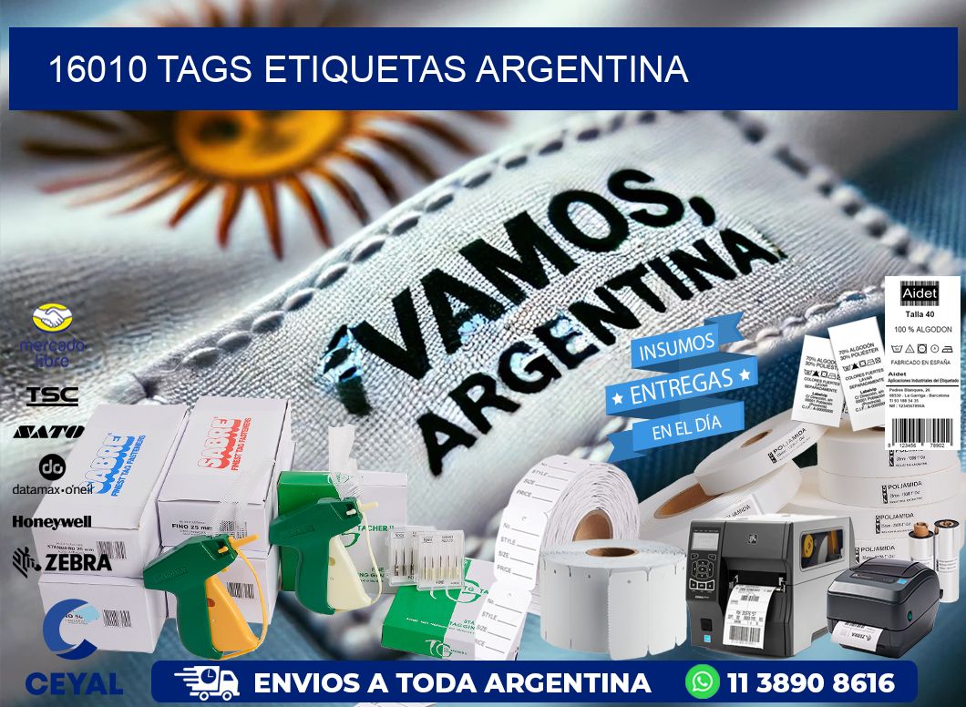 16010 TAGS ETIQUETAS ARGENTINA