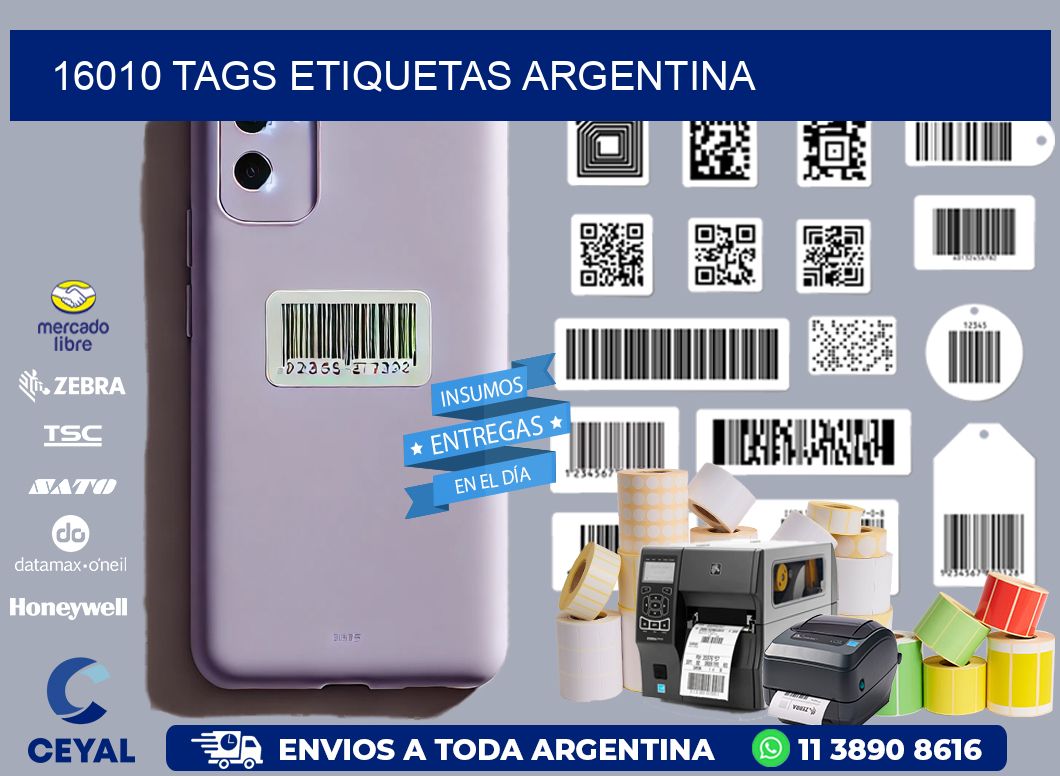 16010 TAGS ETIQUETAS ARGENTINA