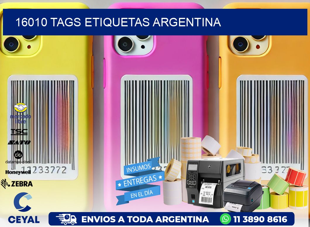 16010 TAGS ETIQUETAS ARGENTINA