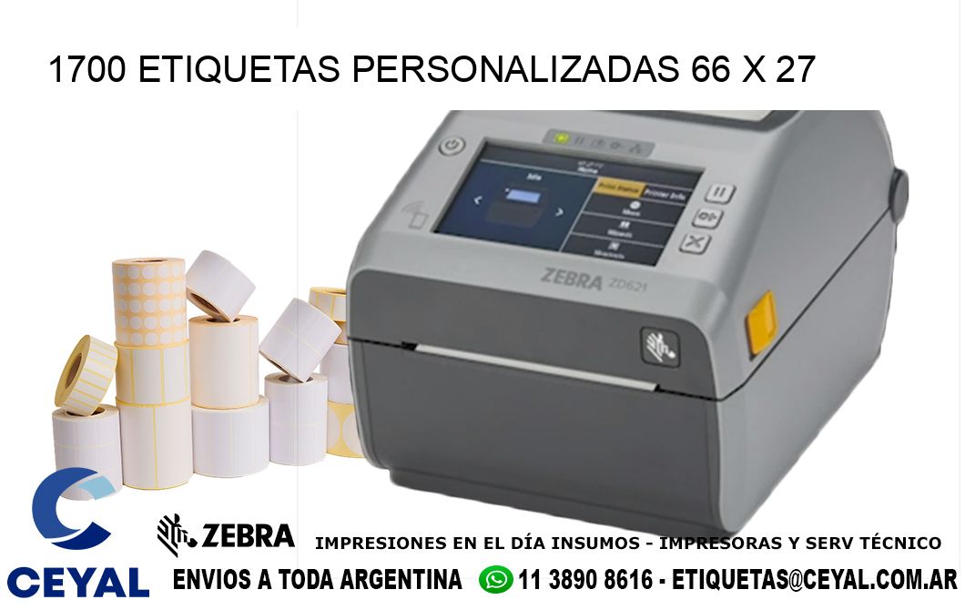 1700 ETIQUETAS PERSONALIZADAS 66 x 27