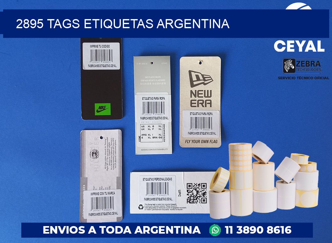 2895 TAGS ETIQUETAS ARGENTINA