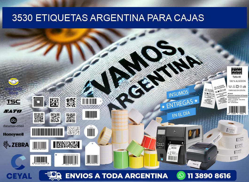 3530 ETIQUETAS ARGENTINA PARA CAJAS