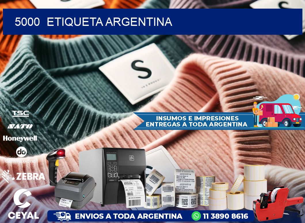 5000  ETIQUETA ARGENTINA