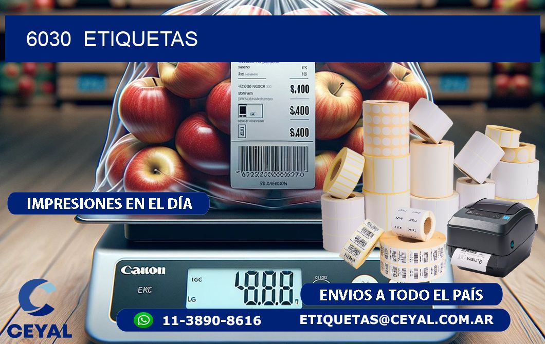 6030 ETIQUETAS