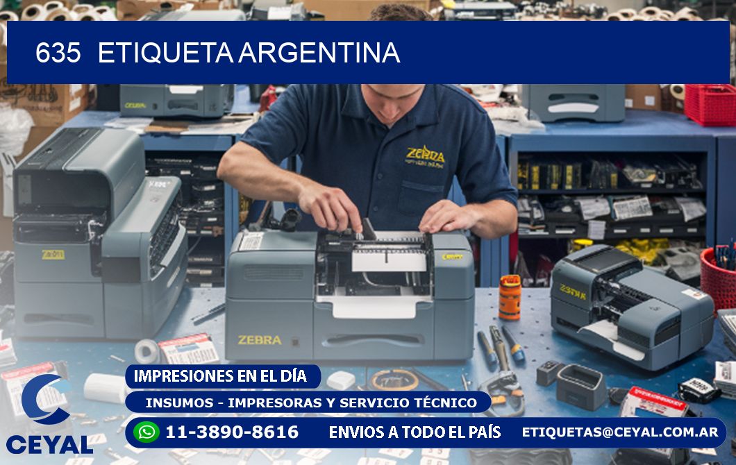 635  ETIQUETA ARGENTINA